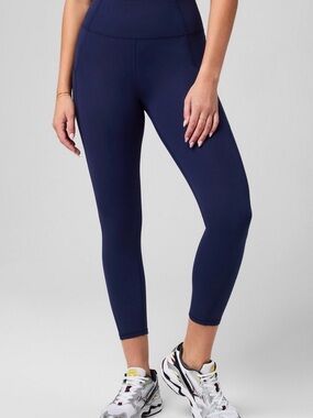 Fabletics Oasis Purelux High Waisted Legging 7/8 Length Deep Navy Size Large